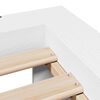 vidaXL Bed Frame without Mattress White 135x190 cm Double Solid Wood Pine