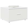 vidaXL Drawer Cabinet with Wheel White 55 x 45 x 31 cm