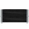 vidaXL Pallet Collars 2 pcs Black 120x80 cm Solid Wood Pine