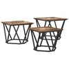 vidaXL Coffee Table 3 pcs Smoked Oak 50 x 50 x 40 cm