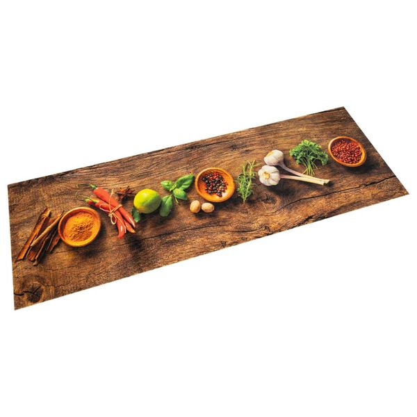 vidaXL Kitchen Rug Washable Spices 60x300 cm Velvet
