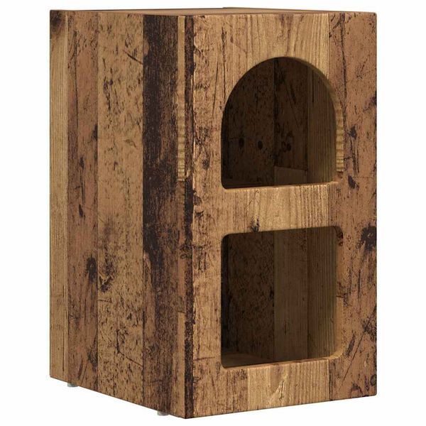 vidaXL Bedside Table Old Wood 29.5 x 33.5 x 50 cm Engineered Wood