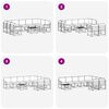 vidaXL Outdoor Sofa Set 10 pcs Natural Solid Acacia Wood