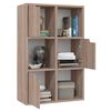 vidaXL Bookshelf Grey Sonoma Oak 60x27.5x88 cm Engineered Wood