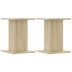 vidaXL Speaker Stands 2 pcs Sonoma Oak 30x30x40 cm Engineered Wood