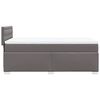vidaXL Box Spring Bed with Mattress Grey 80x200 cm Faux Leather