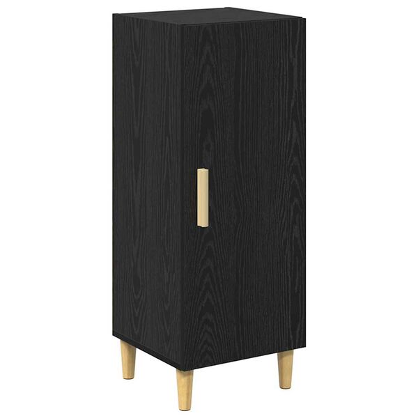 vidaXL Sideboard Black Oak 34.5 x 34 x 90 cm Engineered Wood
