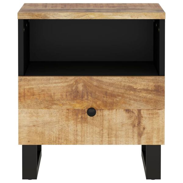vidaXL Bedside Cabinet Solid Wood Mango&Engineered Wood