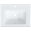 vidaXL Bathroom Sink White 61x48x19.5 cm Rectangular Ceramic