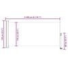 vidaXL Patio Retractable Side Awning 120 x 300 cm Black