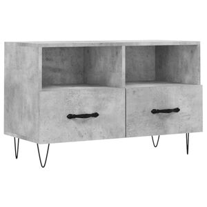 vidaXL TV Cabinet Concrete Grey 80x36x50 cm Engineered Wood
