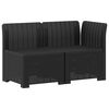 vidaXL 2-Seater Garden Sofa Rattan Look 2-Seater PP Anthracite