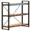 vidaXL 3-Tier Bookcase 90x30x80 cm Solid Reclaimed Wood