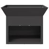vidaXL Fire Pit Black 50 x 50 x 40 cm Steel