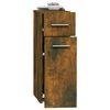 vidaXL Apothecary Cabinet Smoked Oak 20x45.5x60 cm Engineered Wood