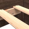 vidaXL Bed Frame without Mattress Brown Oak 100x200 cm Engineered Wood