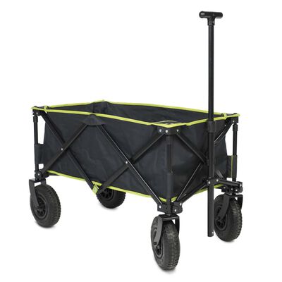 Travellife Foldable Hand Cart with Pneumatic Tires Black