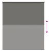 vidaXL Roller Blind Blackout Grey 140x130 cm Fabric Width 136.6 cm Polyester