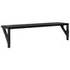 vidaXL Wall Shelves 2 pcs Black Oak 60 x 15 x 15.5 cm Engineered Wood