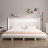 vidaXL Wall Headboard White 206x3x91.5 cm Solid Wood Pine