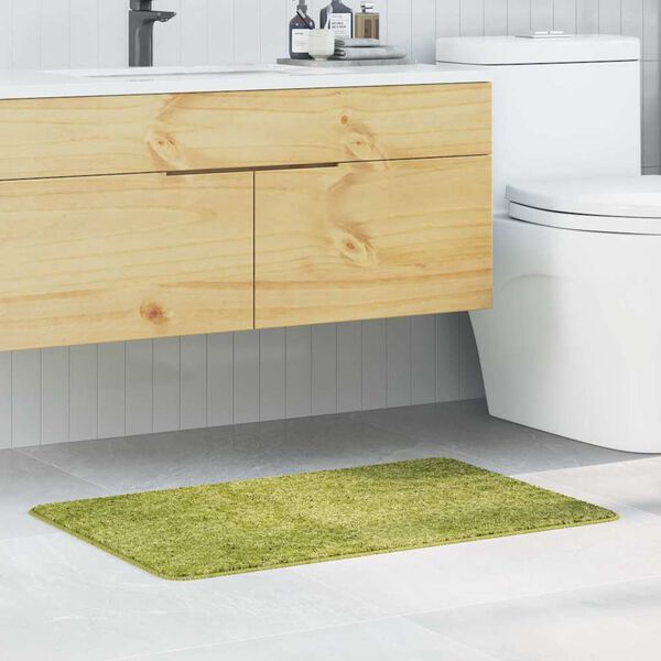 vidaXL Anti-slip Bath Mat Green 60 x 90 cm PP
