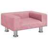 vidaXL Dog Bed Pink 50x40x26,5 cm Velvet