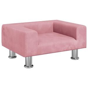 vidaXL Dog Bed Pink 50x40x26,5 cm Velvet