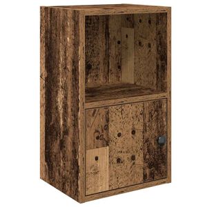 vidaXL Bookcase Old Wood 31x24x52 cm Engineered Wood
