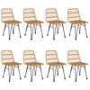 vidaXL 9 Piece Garden Dining Set Poly Rattan
