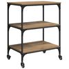 vidaXL Kitchen Trolley Artisan Oak 60 x 41 x 76 cm Engineered Wood