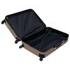 vidaXL Hardcase Trolley Brown ABS