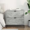 vidaXL Bedside Table Concrete grey 63.5 x 36 x 61 cm Engineered wood