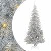 vidaXL Christmas Tree with 300 LEDs with Stand Silver 240 cm PET