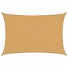 vidaXL Sunshade Sail 160 g/m&sup2; Rectangular Sand 3.5x4.5 m HDPE
