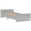 vidaXL Bed Frame without Mattress Grey Sonoma 90x200 cm Engineered Wood