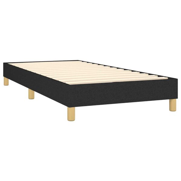 vidaXL Box Spring Bed Frame Black Single Fabric (UK/IE/FI/NO only)