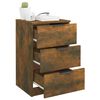 vidaXL Bedside Cabinets 2 pcs Smoked Oak 40x36x65 cm