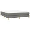 vidaXL Box Spring Bed Frame Dark Grey Super King Fabric (UK/IE/FI/NO only)