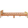 vidaXL Bed Frame without Mattress Wax Brown 135x190 cm Double Solid Wood Pine