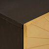 vidaXL Bedside Table with Drawer Black and Gold 50 x 33 x 60 cm