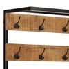 vidaXL Coat Rack with Shoe Storage 68x30x182 cm Solid Rough Mango Wood