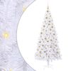 vidaXL Artificial Christmas Tree with Stand White 210 cm PVC and Steel