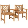 vidaXL Outdoor Chairs Brown 152 x 63 x 89 cm Solid teak wood