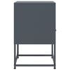 vidaXL Bedside Cabinet Anthracite 36x39x60.5 cm Steel