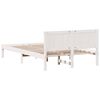 vidaXL Bed Frame White 120 x 200 cm Solid Pine wood