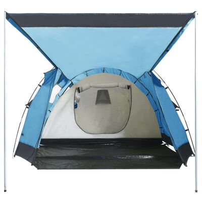 vidaXL Tunnel Camping Tent 4 Person Blue