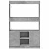 vidaXL Highboard&nbsp;Concrete Grey 92x33x140 cm Engineered Wood