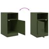 vidaXL Bedside Cabinet Olive Green 34.5x39x62 cm Steel