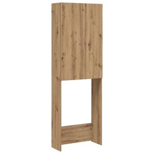 vidaXL Washing Machine Cabinet Artisan Oak 64x25.5x190 cm