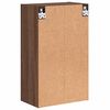 vidaXL Bathroom Cabinet Wall-mounted Brown Oak 39 x 23.5 x 65 cm